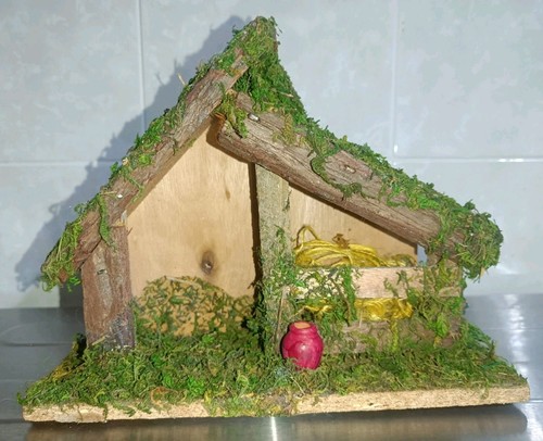 Capanna presepe legno alta - capanna,