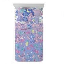 Completo letto singolo cotone Disney Stitch in cotone