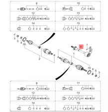 Albero intermedio originale HYUNDAI 4956017700 Getz Matrix 1.5 CRDi KIA Rio 2/1.5