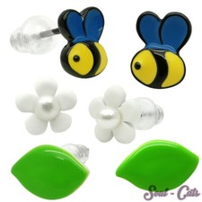 3er set orecchini chiusura - 3er,