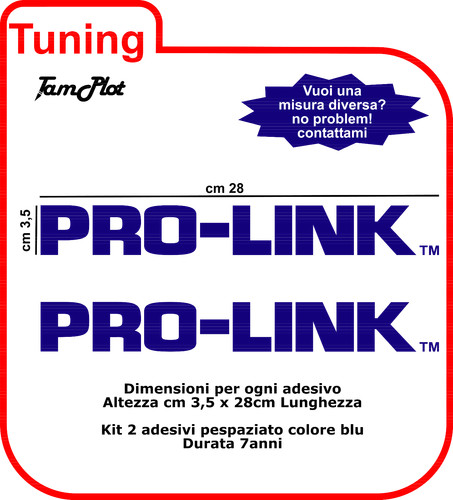 Adesivi pro link honda - pro-link,