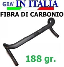  MANUBRIO FIBRA DI CARBONIO 3k PIEGA COMPACT BICI CORSA 40 42 44 cm STRADA 
