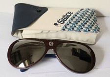  OCCHIALI DA SCI "SALICE"  ANNI 70 LENTI A SPECCHIO CON CUSTODIA, COME NUOVI