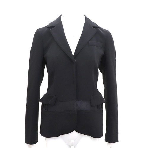 Prada black collar jacket - prada,