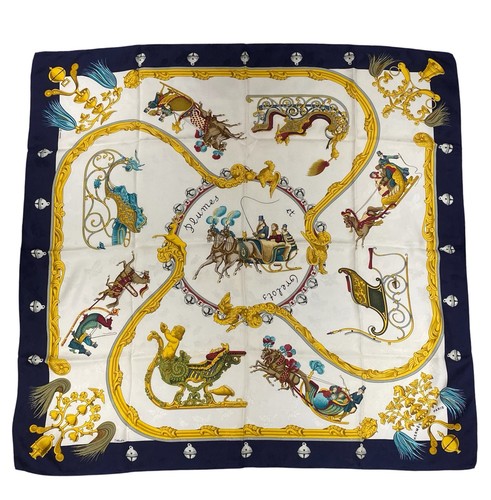 Hermes sciarpa seta vintage - hermes,