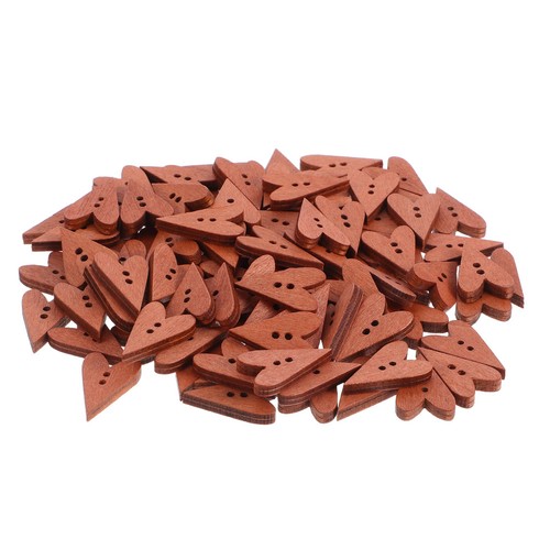 100 bottoni forma di cuore - ,