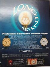 Orologi LONGINES - Rara Pubblicità ORIGINALE D'epoca 1970