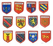 FRANCE LAIT REGILAIT ECUSSON ARMOIRIES EN PLASTIQUE VILLE ET REGION AU CHOIX