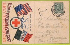 af6797 - CARTOLINE D'EPOCA - ITALIA 1916, CROCE ROSSA