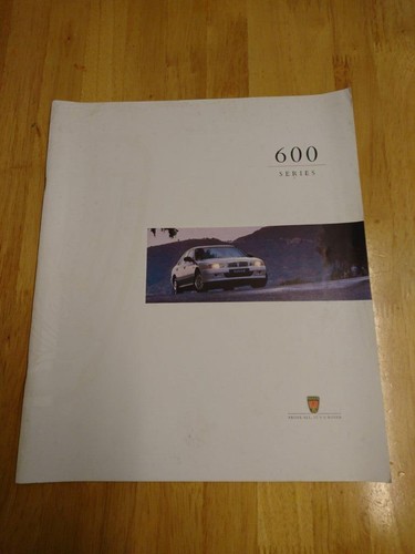 Brochure rover serie 600 - brochure, 1995
