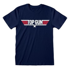 T-shirt Top Gun logo blu navy