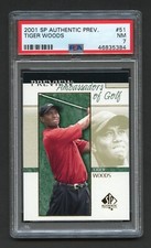 2001 TIGER WOODS ROOKIE PSA 7