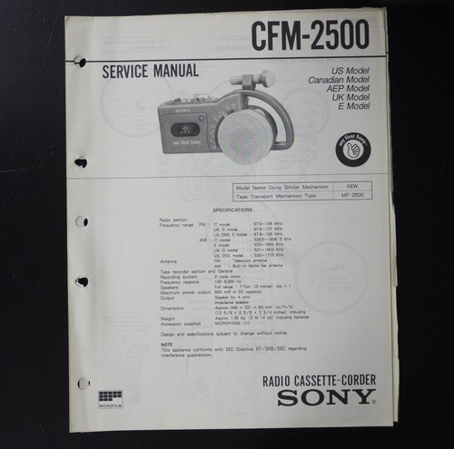 Originale sony cfm 2500 - originale,