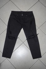 Jeans nero strappato - jeans,