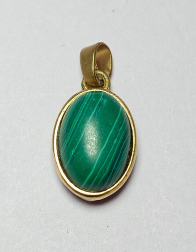 Ciondolo lunetta velluto verde