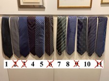 NUOVE Cravatte 100% seta sartoria Tino Cosma