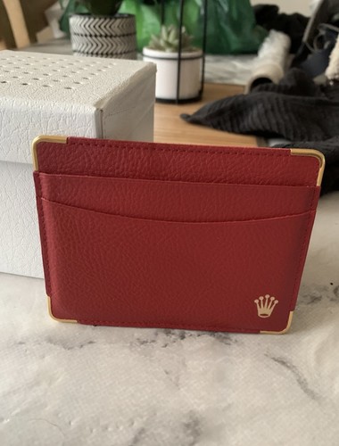 Portafoglio rolex pelle rossa - portafoglio,