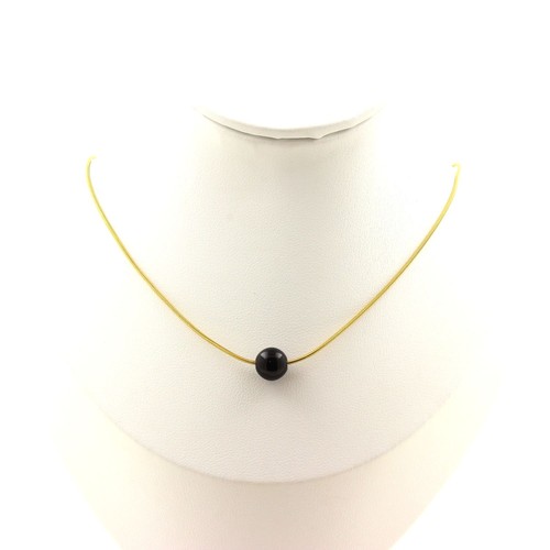 Collana perla ossidiana - collana,