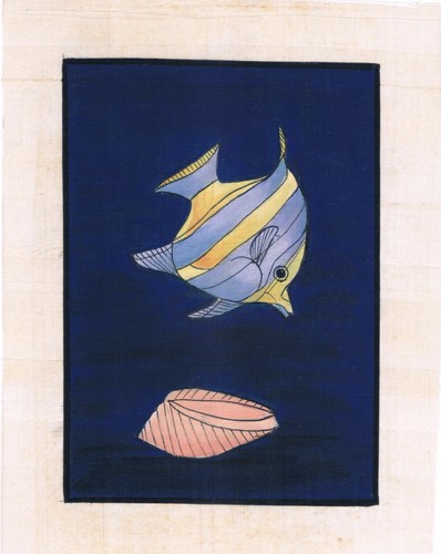 Dipinto fatto mano pesce - dipinto,