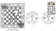 FDC CHESS FRANCIA 1966