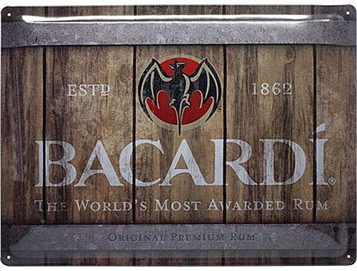 Bacardi rum insegna - rum, metallo