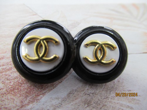 Chanel gold tone black - gold, ,