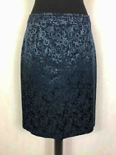 ROCCOBAROCCO VINTAGE '80 Gonna Donna Barocca Blue Baroque Woman Skirt Sz.L - 46