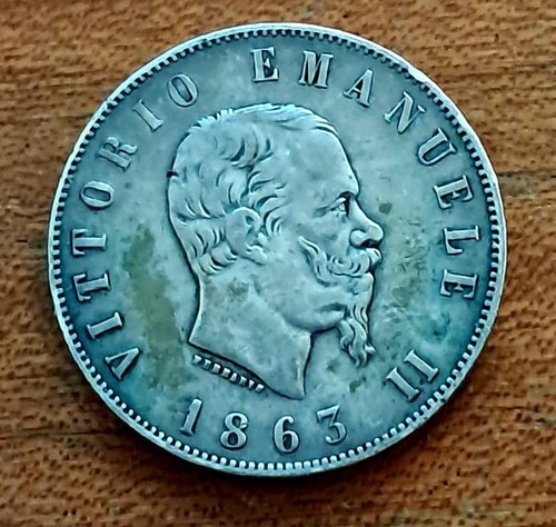 Moneta lire 1863 regno - moneta,