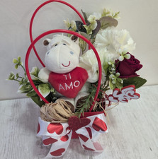 Peluche Box Scatola Fiori Ti