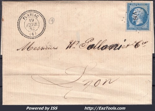 France 14b sur lettre - n°14b,
