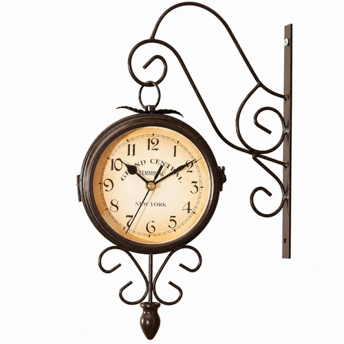 Orologio parete con staffa - da,