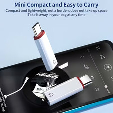 ADATTATORE USB-C A JACK 3.5mm CON DAC Hi-Fi 24BIT/96kHz PER SMARTPHONE TABLET PC