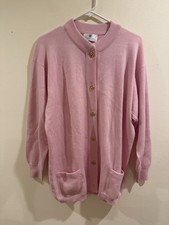 maglione cardigan lana rosa