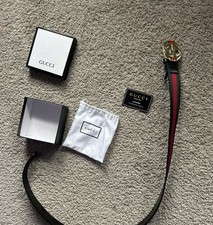 Authentic Gucci GG Web Belt