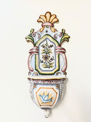 Acquasantiera ceramica - acquasantiera, in