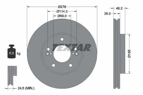 Disco freno ventilazione - 2x,