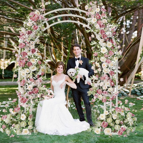 Arco matrimonio esterno bianco
