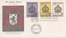 Vaticano 1963 FDC The Golden Series Sede Vacante