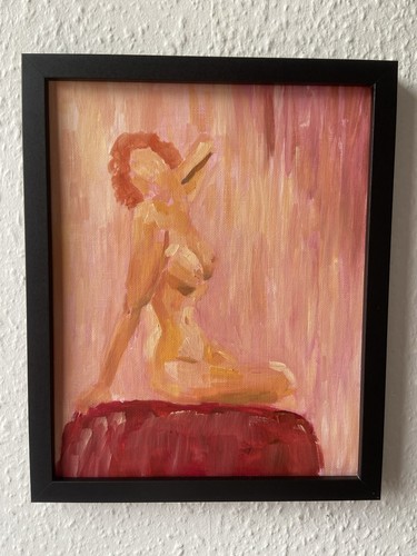 Dipinto olio figura nudo - figura,