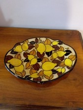 GRANDE PIATTO CERAMICA DI ALBISOLA " LA FENICE " ANNI 30/40