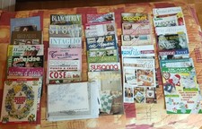 n. 30 riviste punto croce uncinetto maglia ricamo