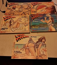 MILO MANARA L' UOMO INVISIBILE 1 - 5 SERIE COMPLETA  del 1994 PANORAMA 