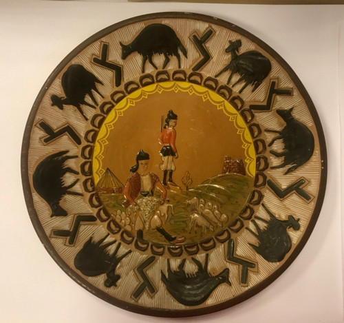 Arte sarda piatto vintage - sarda, in