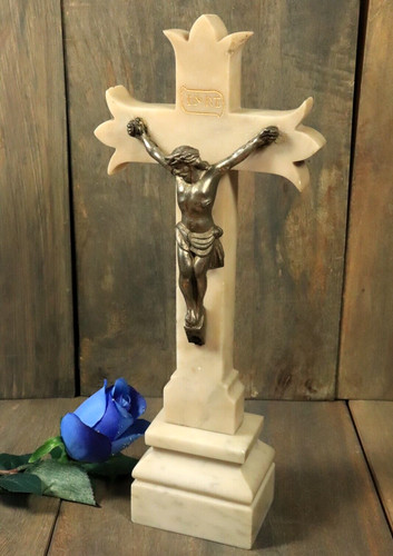 Antique french standing altar - french,