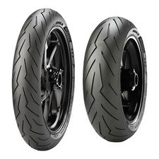 COPPIA GOMME PIRELLI 90/80-17 46S + 120/70-17 58S DIABLO ROSSO SPORT