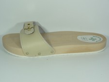 Zoccoli anatomici con suola in vero legno. Sanitella