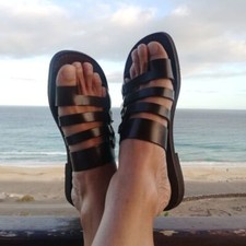 Sandali infradito uomo pelle e