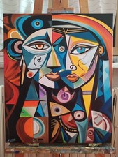 Quadro dipinto mano olio su - a,