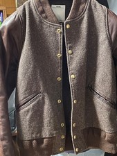 giacca pelle visvim marrone