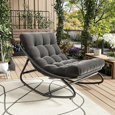 Outdoor Papasan Rocking Chair